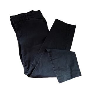 Old Navy Black Cotton Blend Pixie Ankle Pants